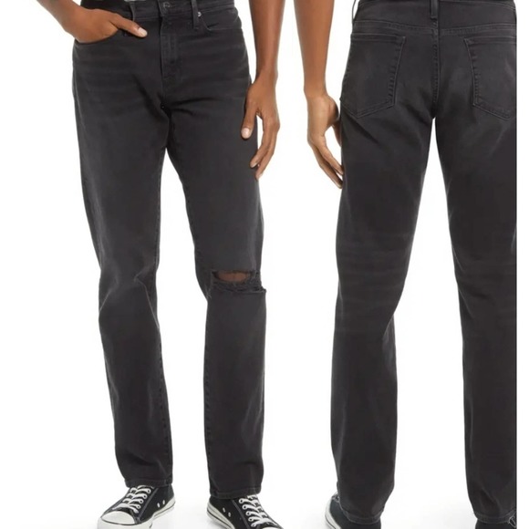 Frame L'Homme Skinny Jeans in Vaporize Rips - NWT